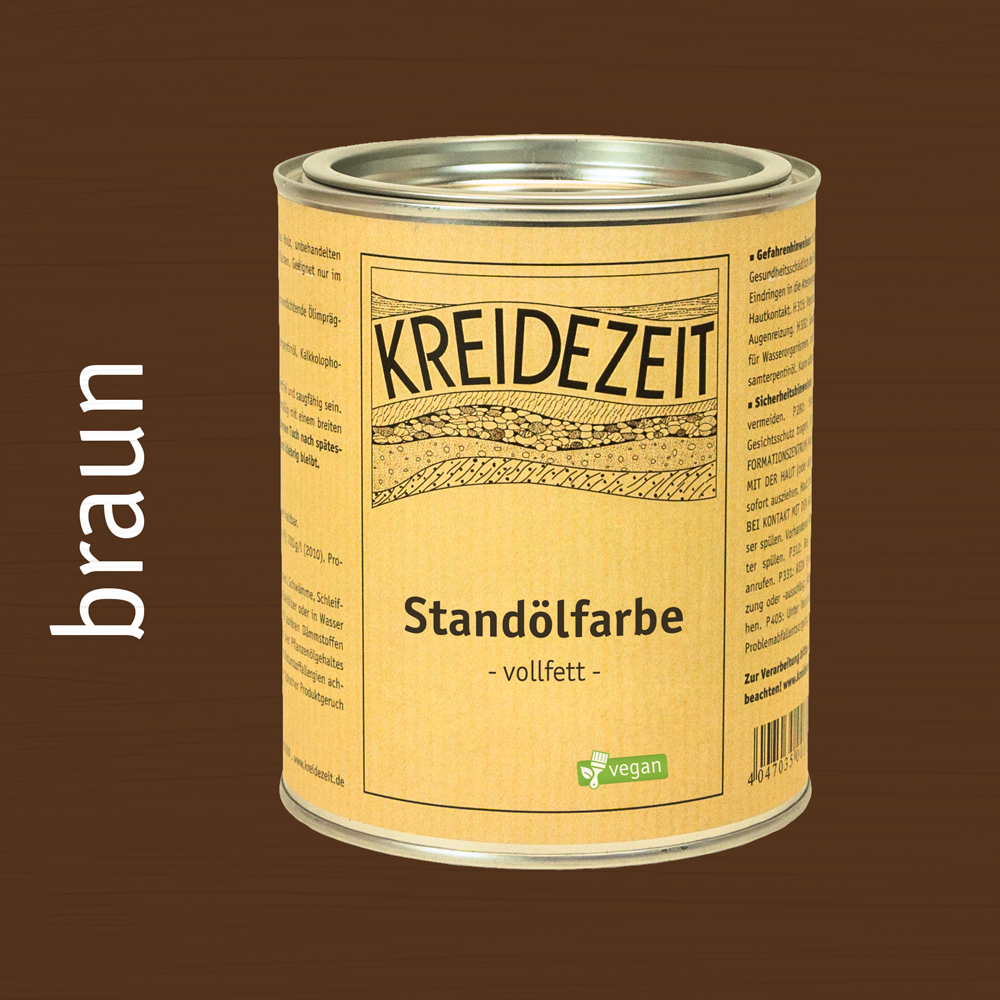Standölfarbe, Schlussanstrich farbig