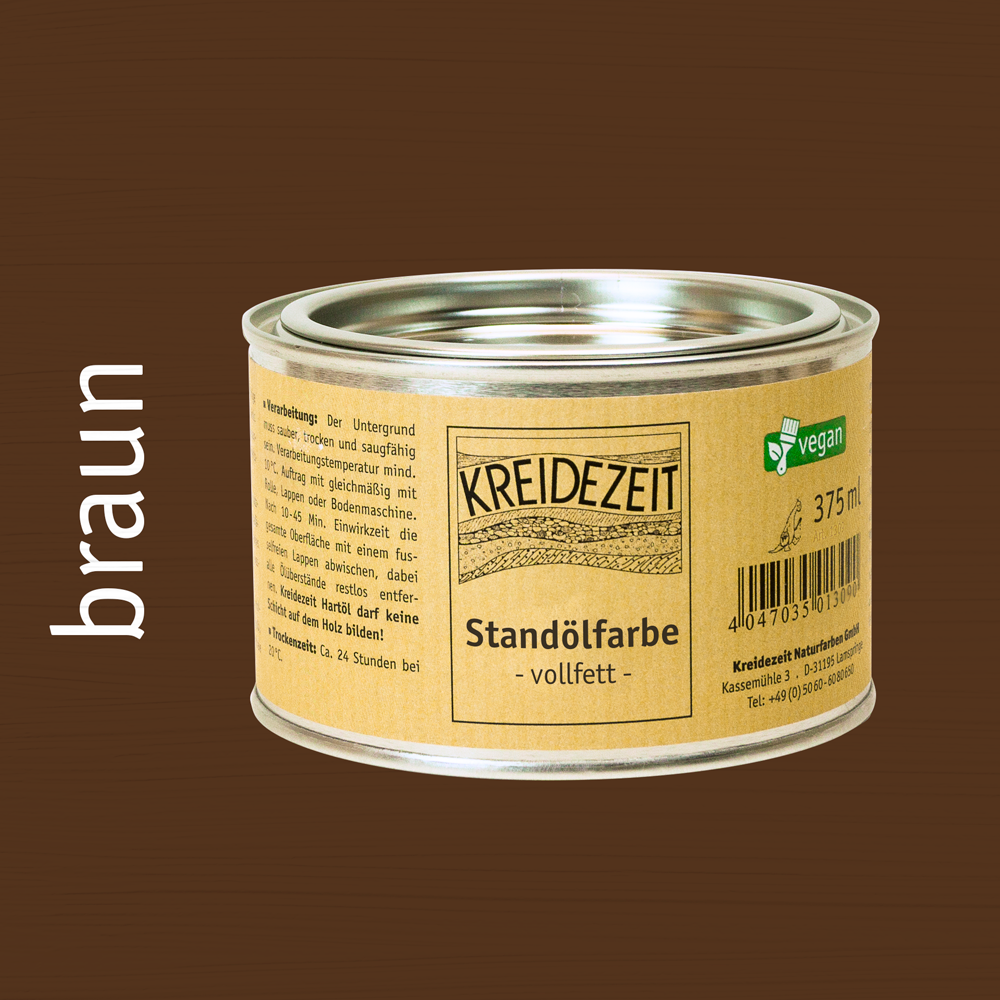 Standölfarbe, Schlussanstrich farbig