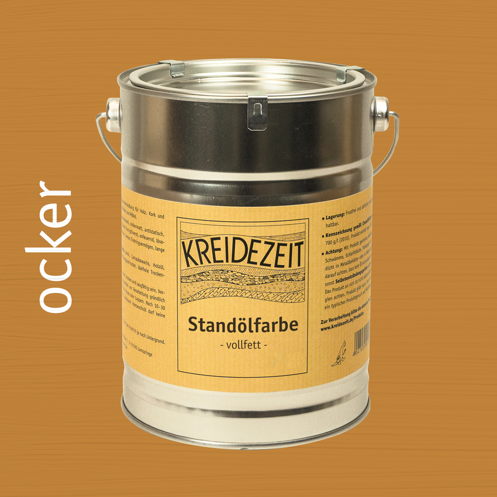 Standölfarbe, Schlussanstrich farbig