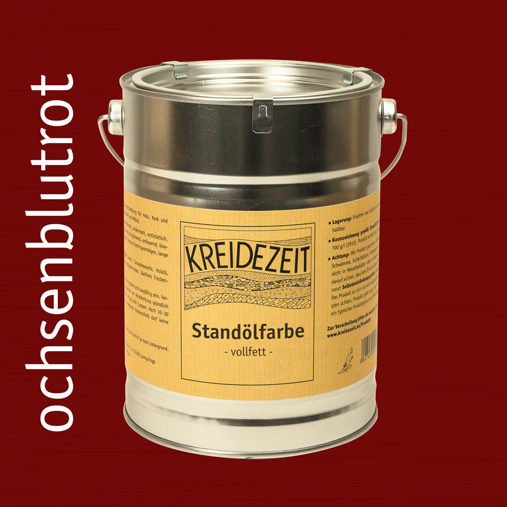 Standölfarbe, Schlussanstrich farbig