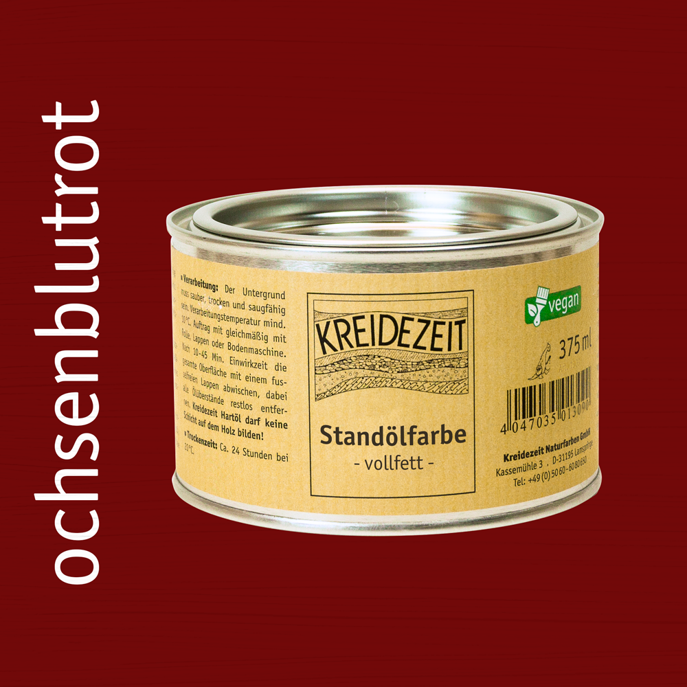 Standölfarbe, Schlussanstrich farbig
