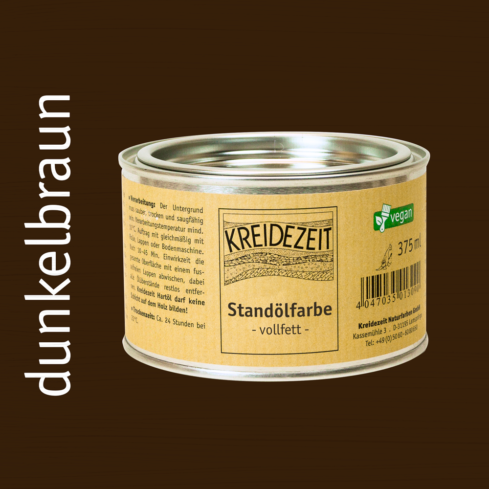 Standölfarbe, Schlussanstrich farbig