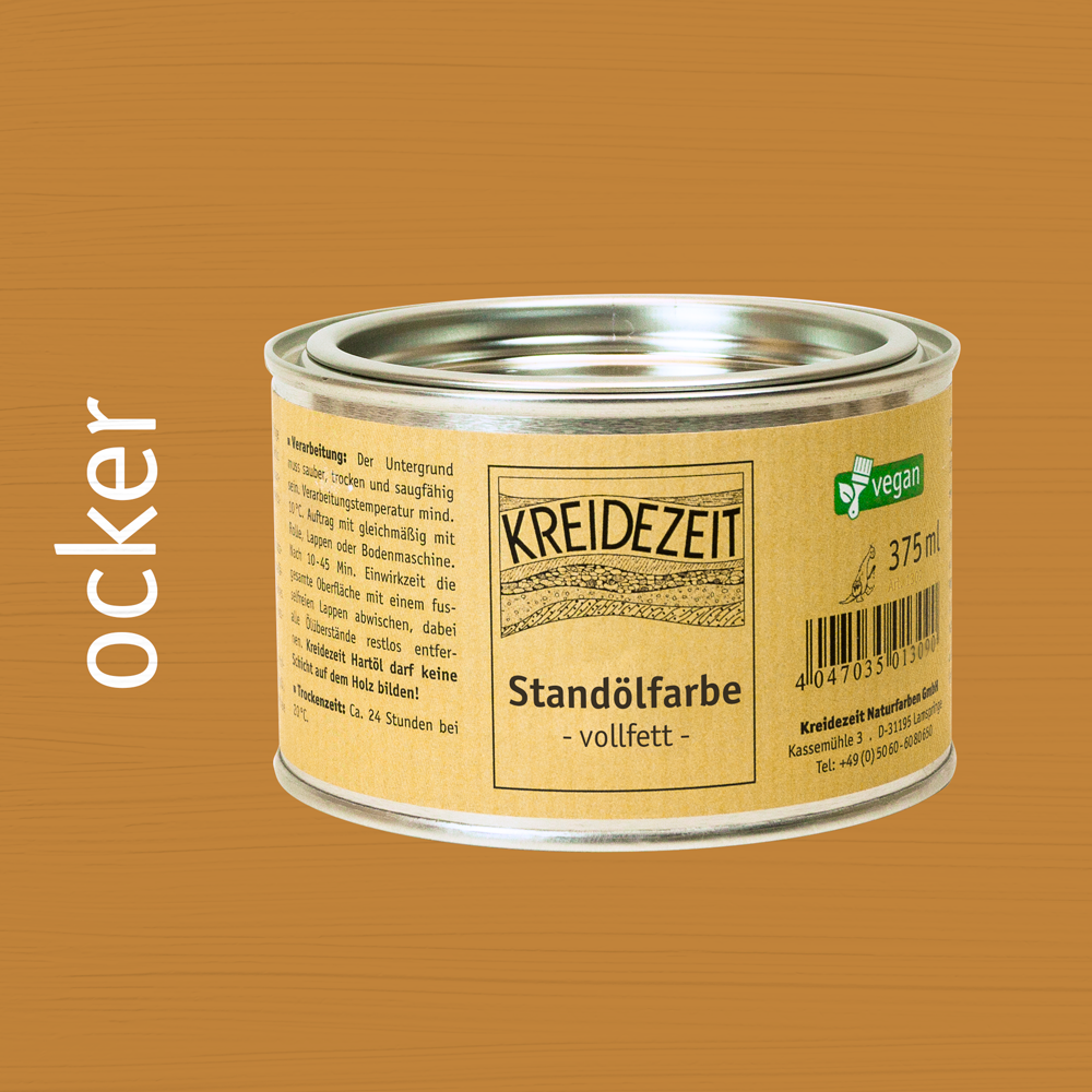Standölfarbe, Schlussanstrich farbig