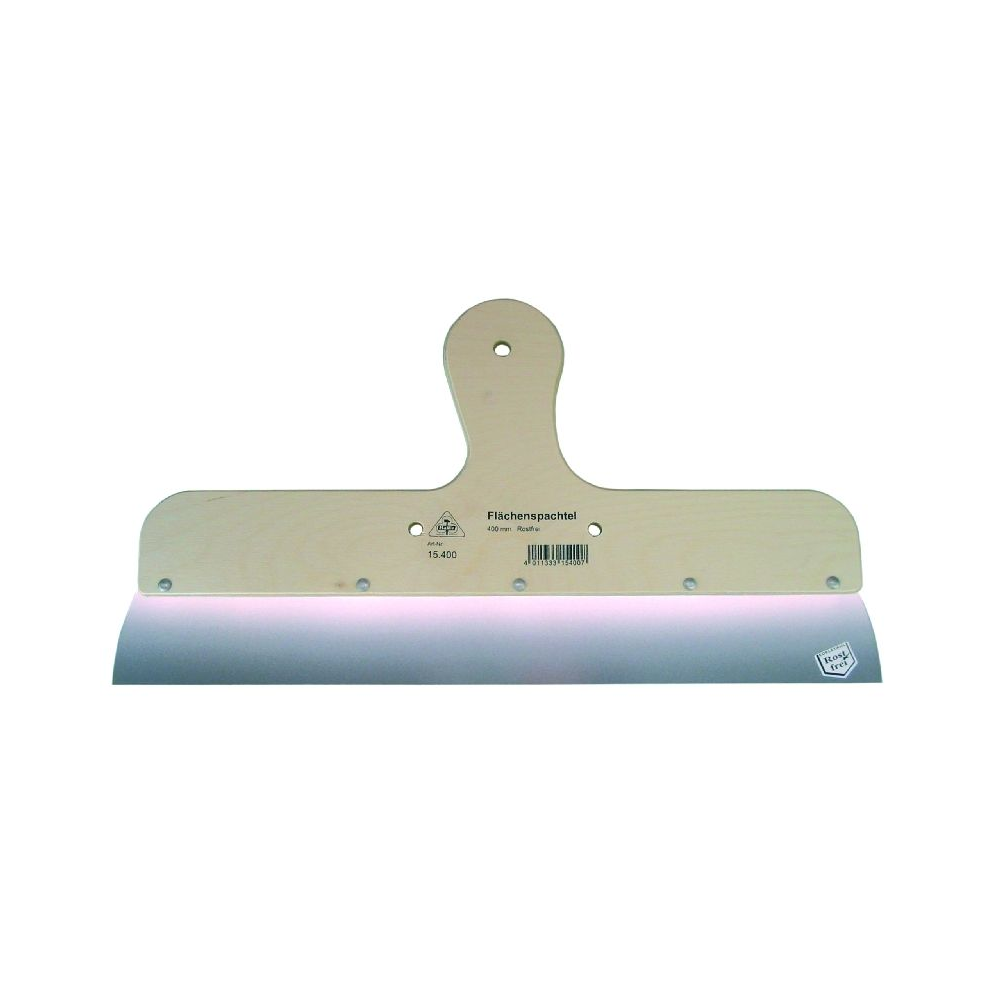 Flächenspachtel rostfrei 600mm Holzrücken