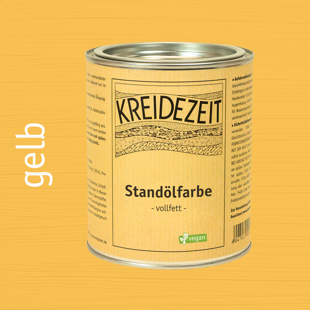 Standölfarbe, Schlussanstrich farbig