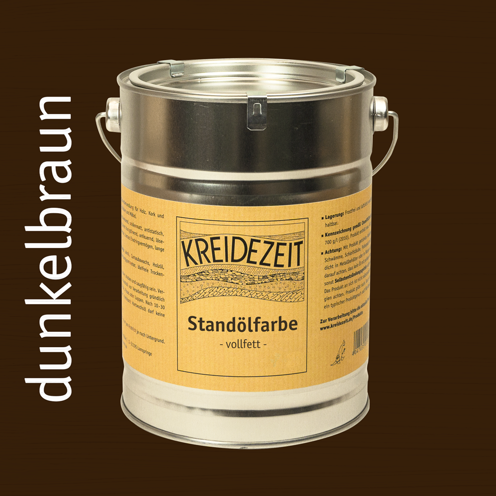 Standölfarbe, Schlussanstrich farbig